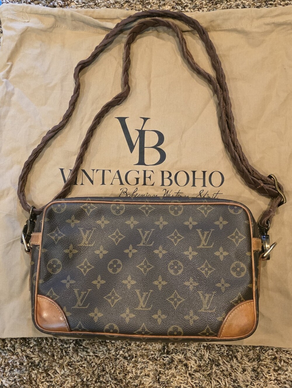 Riviera Compact Shoulder Bag - Brown Shoulder Crossbody - VintageBoho